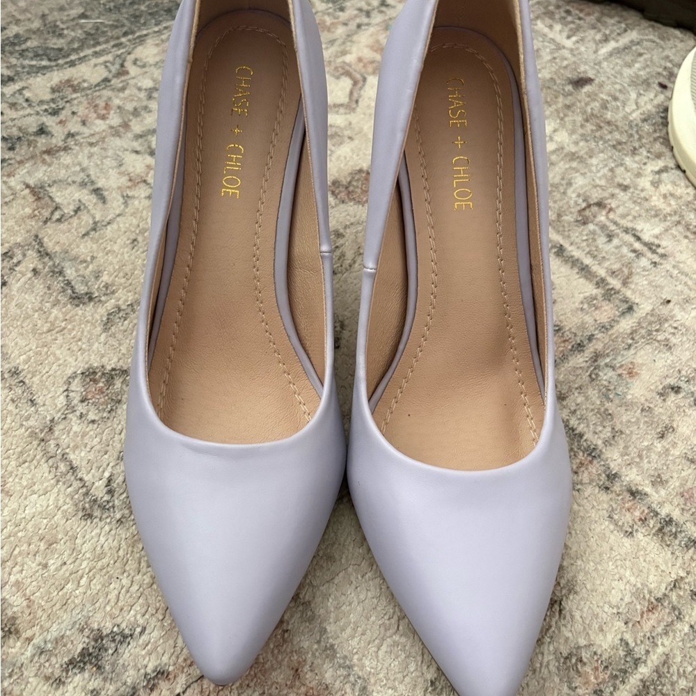Chase + Chloe Women's Light Purple Heels